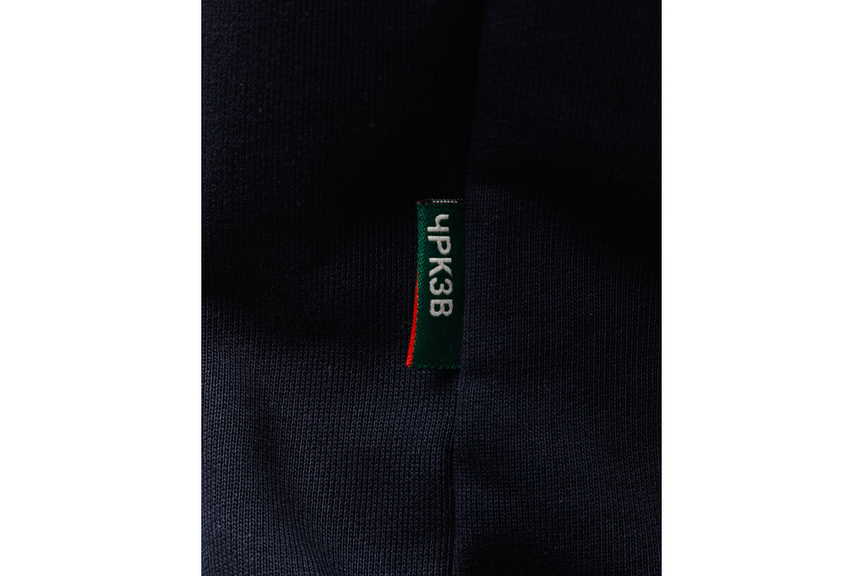 Кофта 1/4 зип (тёмно-синий) ЧРКЗВ x ПЛНБ (S)