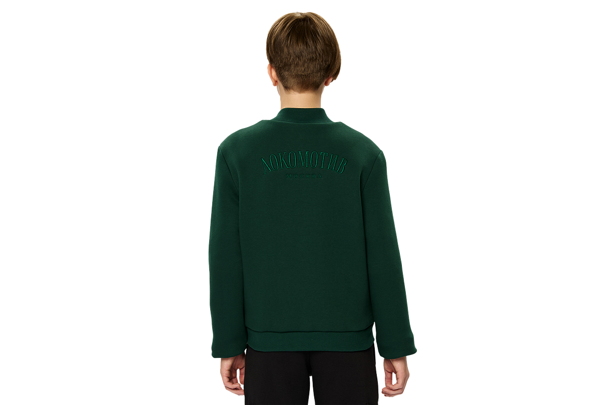 Бомбер FCLM base подростковый зелёный (134-140)