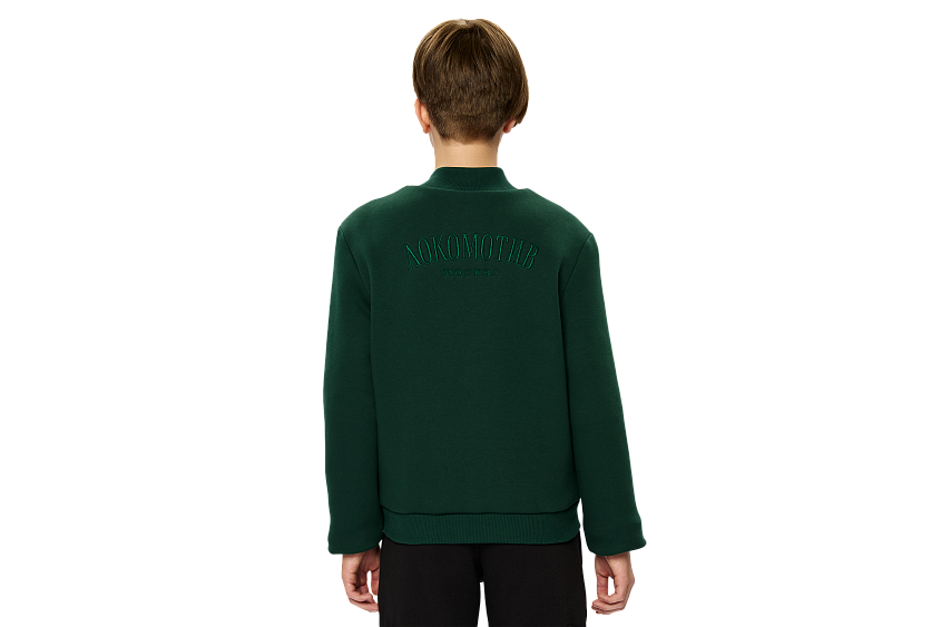 Бомбер FCLM base подростковый зелёный (134-140)