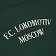 Худи на молнии 2004 Зеленый с цветной эмблемой (M)