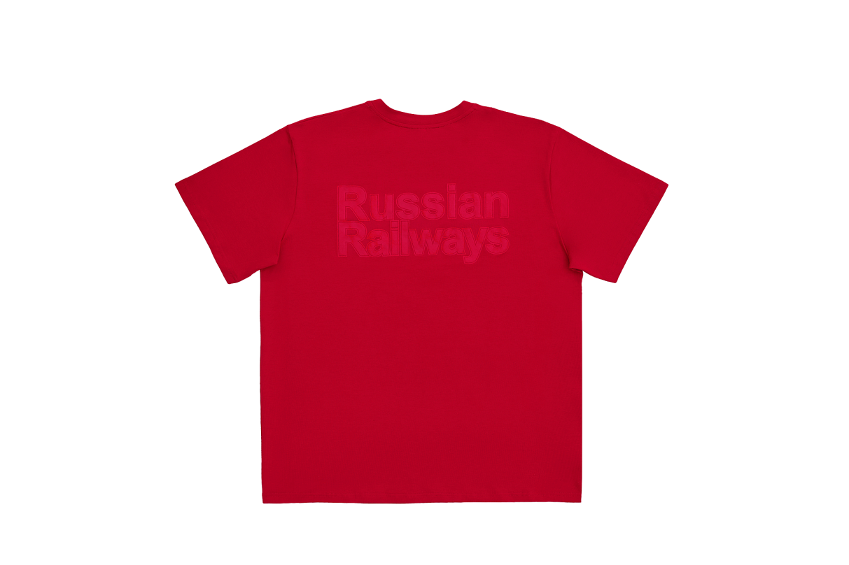 Футболка 2004 Красная монохром (L)