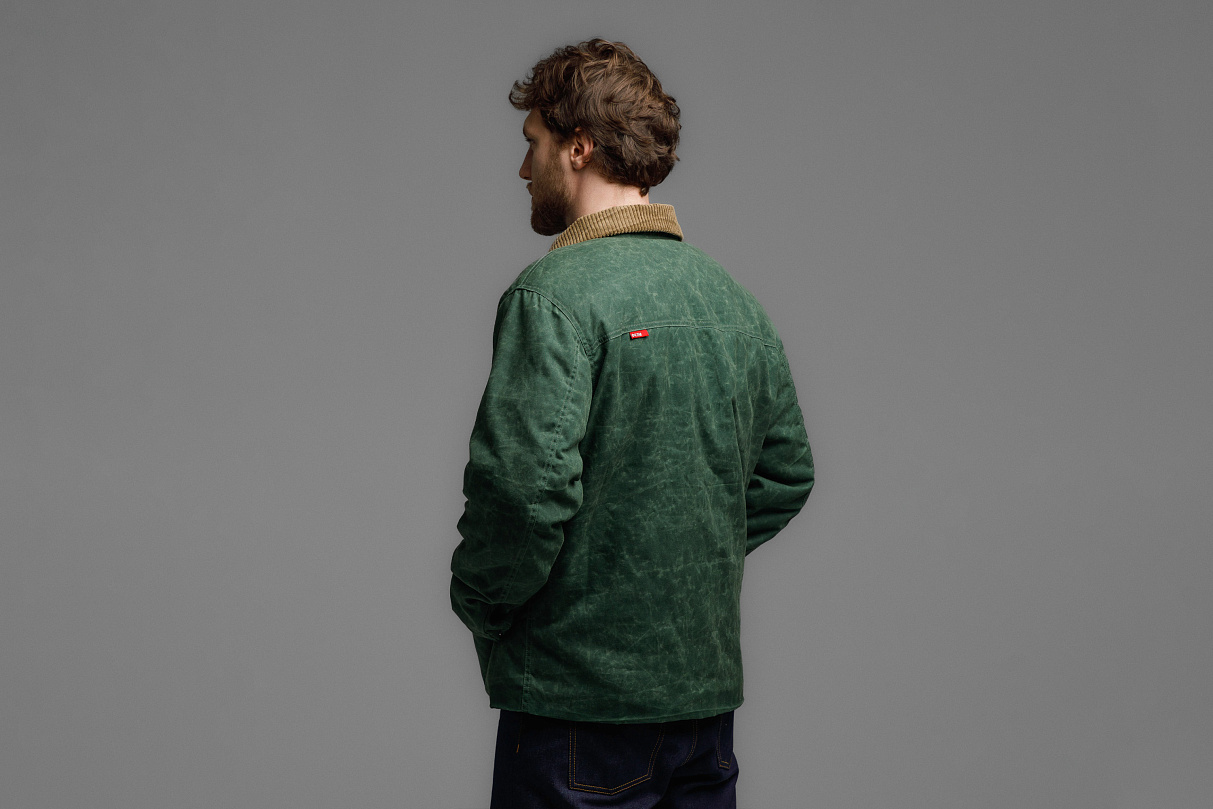 Утеплённая куртка (тёмно - зелёная) ЧРКЗВ x ПЛНБ (S)