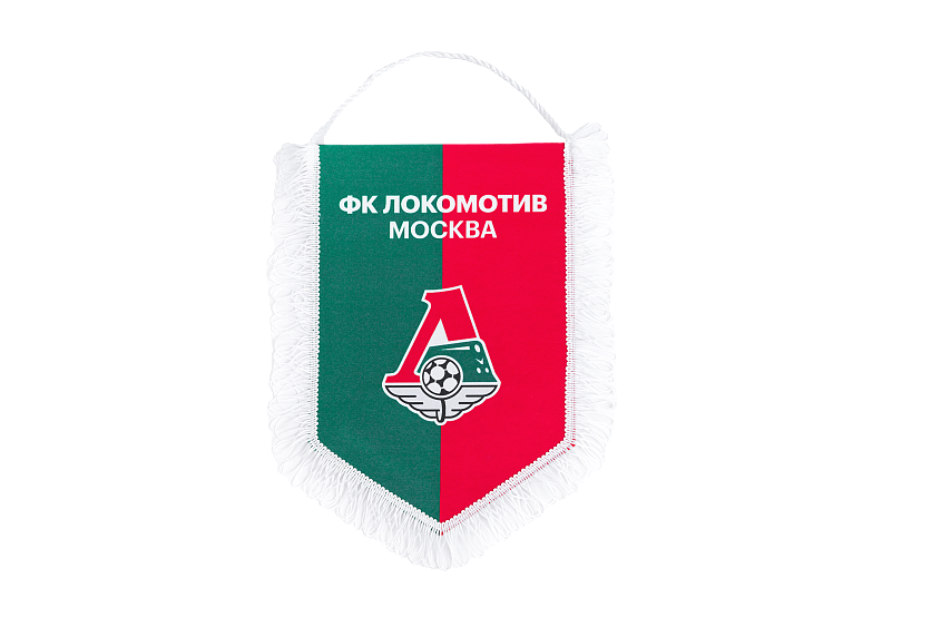 Вымпел печатный на твердой основе, печать с 1-й стороны, бахрома (20х30 см.)(ФК Красно-Зеленый)