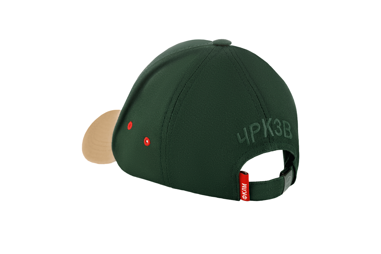 Кепка пятиклинка (зелёная с коричневым козырьком) ЧРКЗВ х ПЛНБ