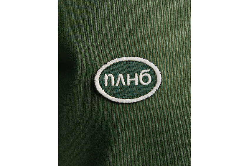 Футболка свободного кроя (зелёная) с эмблемой ЧРКЗВ x ПЛНБ (XS)