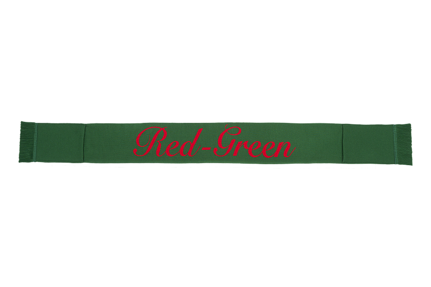 Шарф FC Lokomotv Red-Green тёмно-зелёно-красный