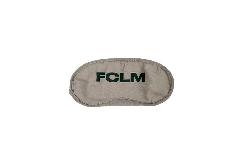 Маска с логотипом для сна, серая