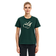 Футболка женская с аббревиатурой (изумрудная) (XS)