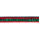 Шарф FC Lokomotiv красно-зелёно-чёрный с горизонтальными полосами