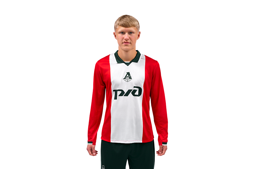 Футболка игровая, длинный рукав (красно/белая, 100% полиэстер) (6XS)