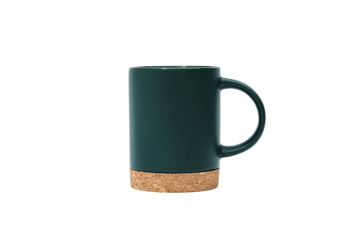 Кружка керамическая с пробковым дном для болельщика