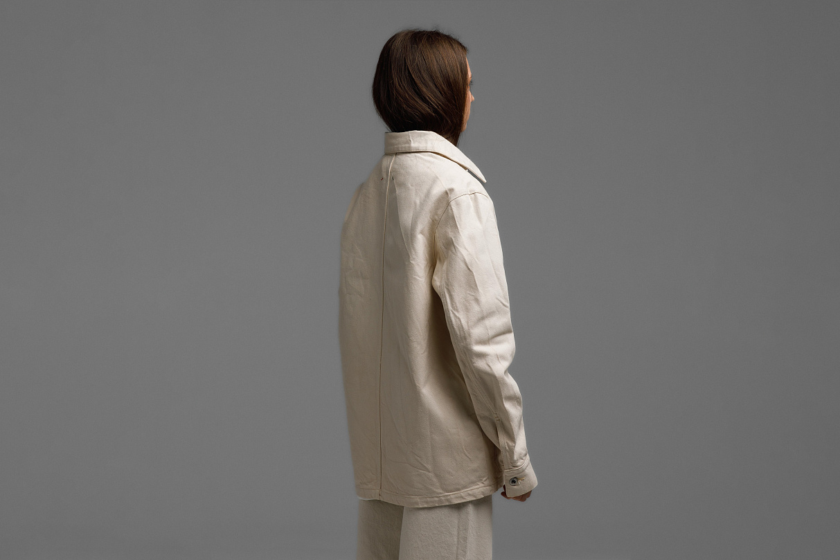 Куртка железнодорожного рабочего (слоновая кость) ЧРКЗВ x ПЛНБ (S)