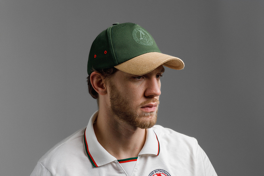 Кепка пятиклинка (зелёная с коричневым козырьком) ЧРКЗВ х ПЛНБ