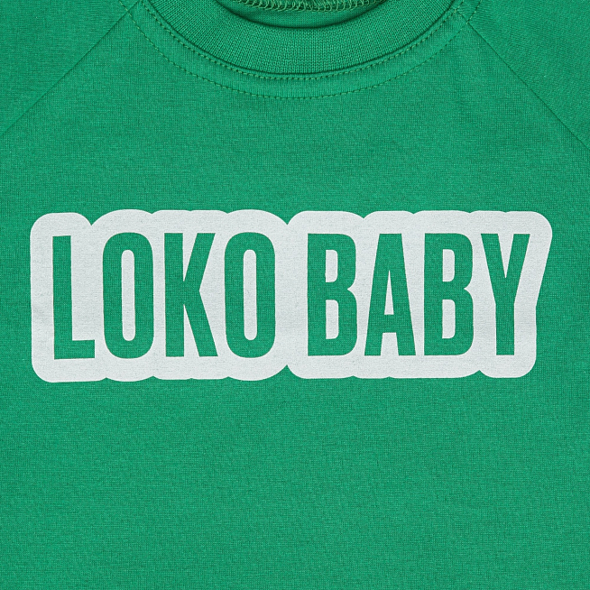 Футболка детская Loko Baby зеленая (62)