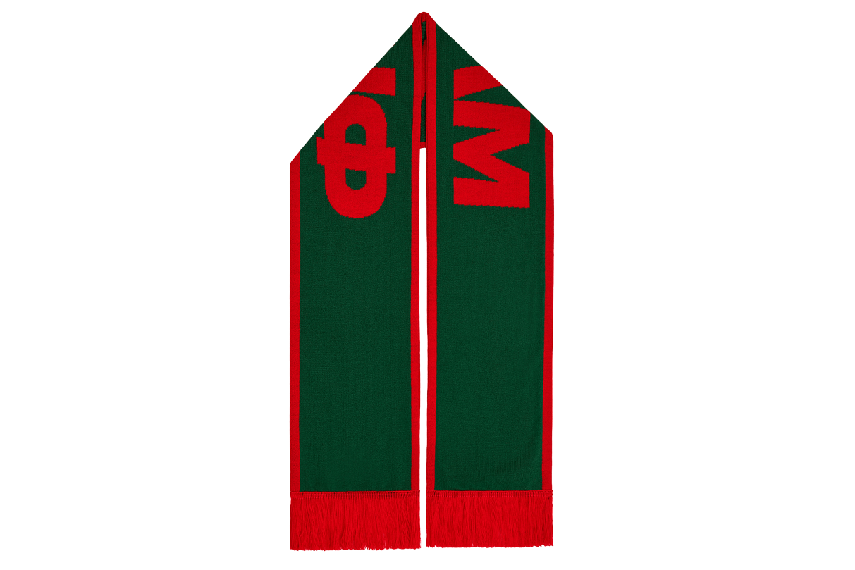 Шарф ФКЛМ Локомотив (красно-зелёный)