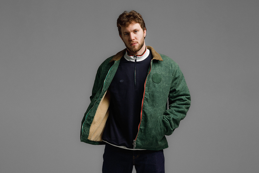 Утеплённая куртка (тёмно - зелёная) ЧРКЗВ x ПЛНБ (S)