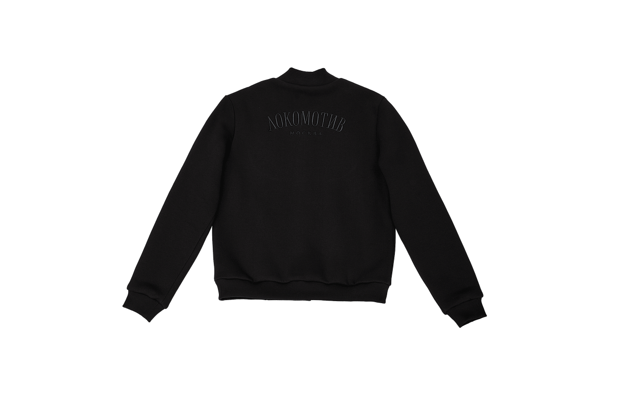 Бомбер FCLM base подростковый чёрный (134-140)