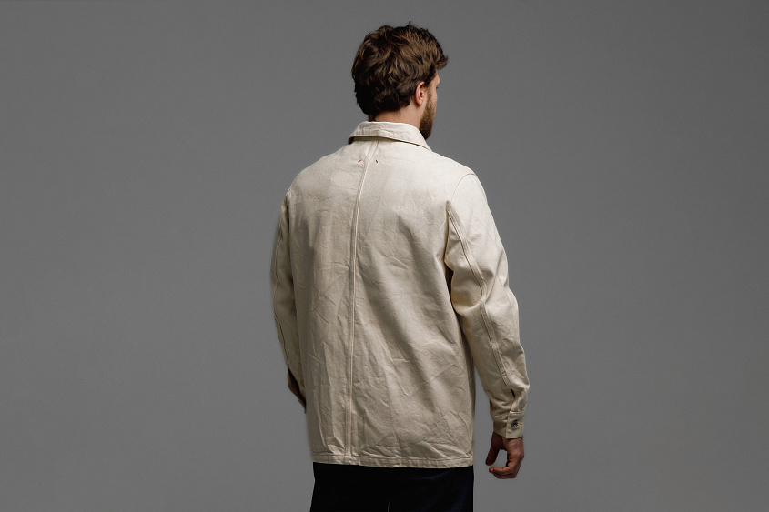 Куртка железнодорожного рабочего (слоновая кость) ЧРКЗВ x ПЛНБ (S)