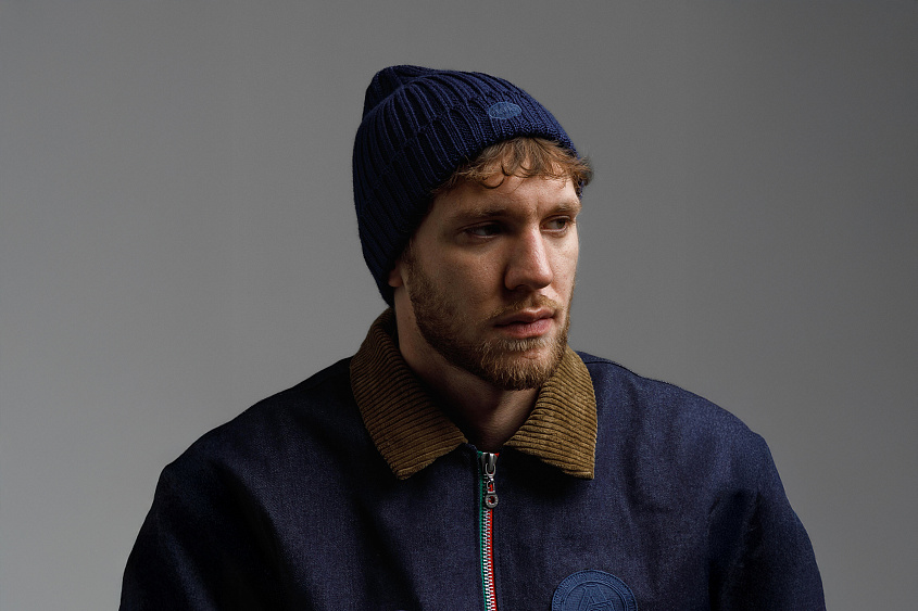 Шапка вязаная (тёмно-синяя) ЧРКЗВ х ПЛНБ