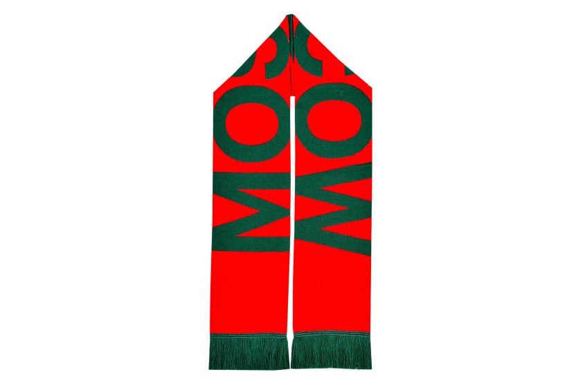 Шарф Lokomotiv Moscow красно-тёмно-зелёный