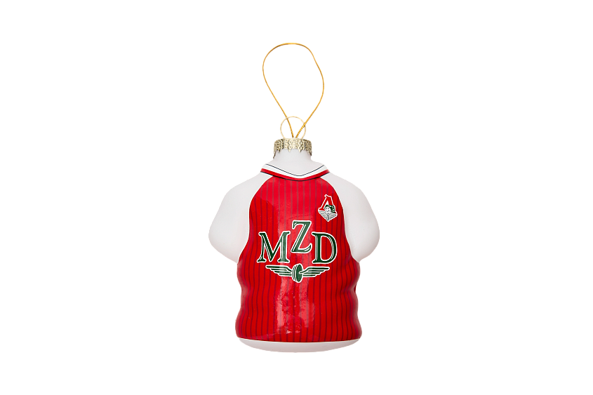 Набор стеклянных елочных украшений из 3-х маек Локомотив «Лоськов, Сычев, Эдер»