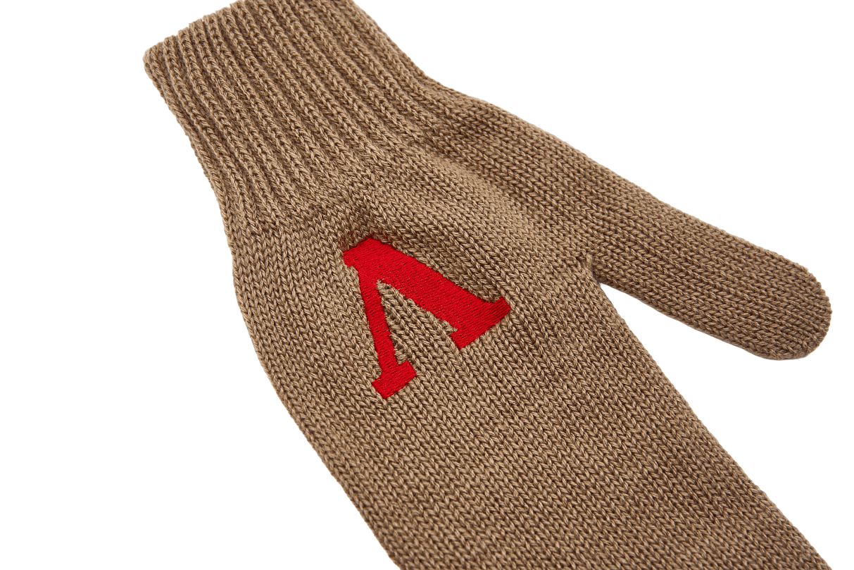 Варежки с литерой «Л» (серые)