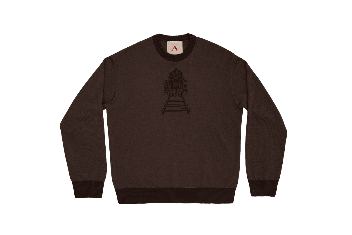 Свитер с эмблемой 1936 года (коричневый) (S)