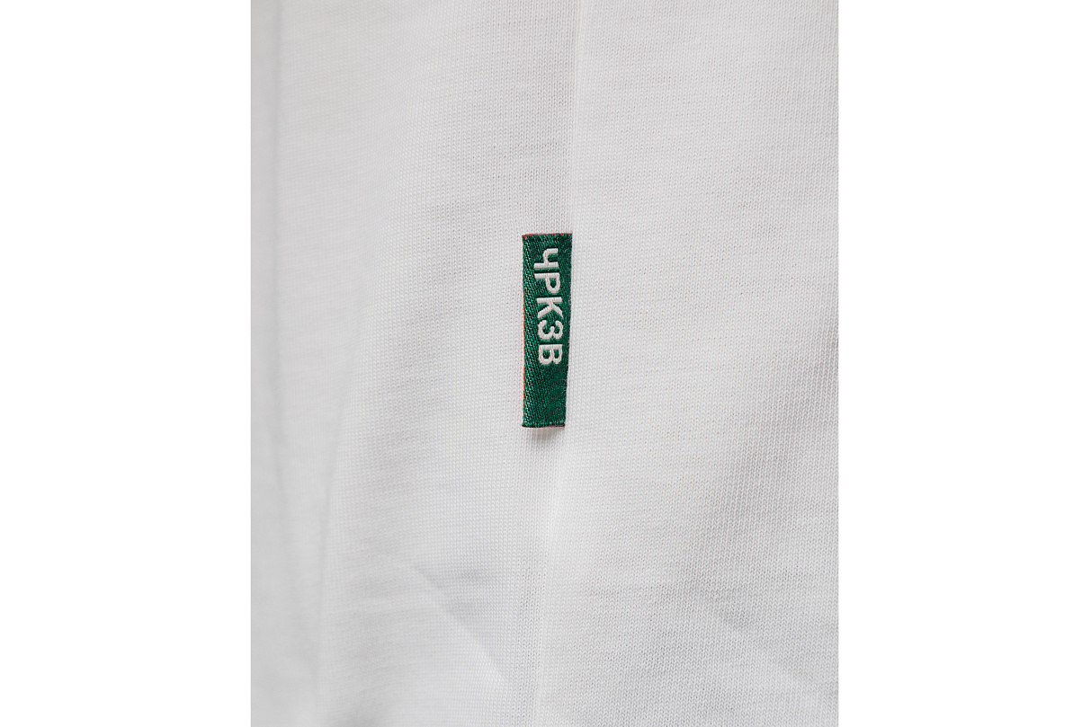 Футболка свободного кроя (белая) ЧРКЗВ x ПЛНБ (XS)