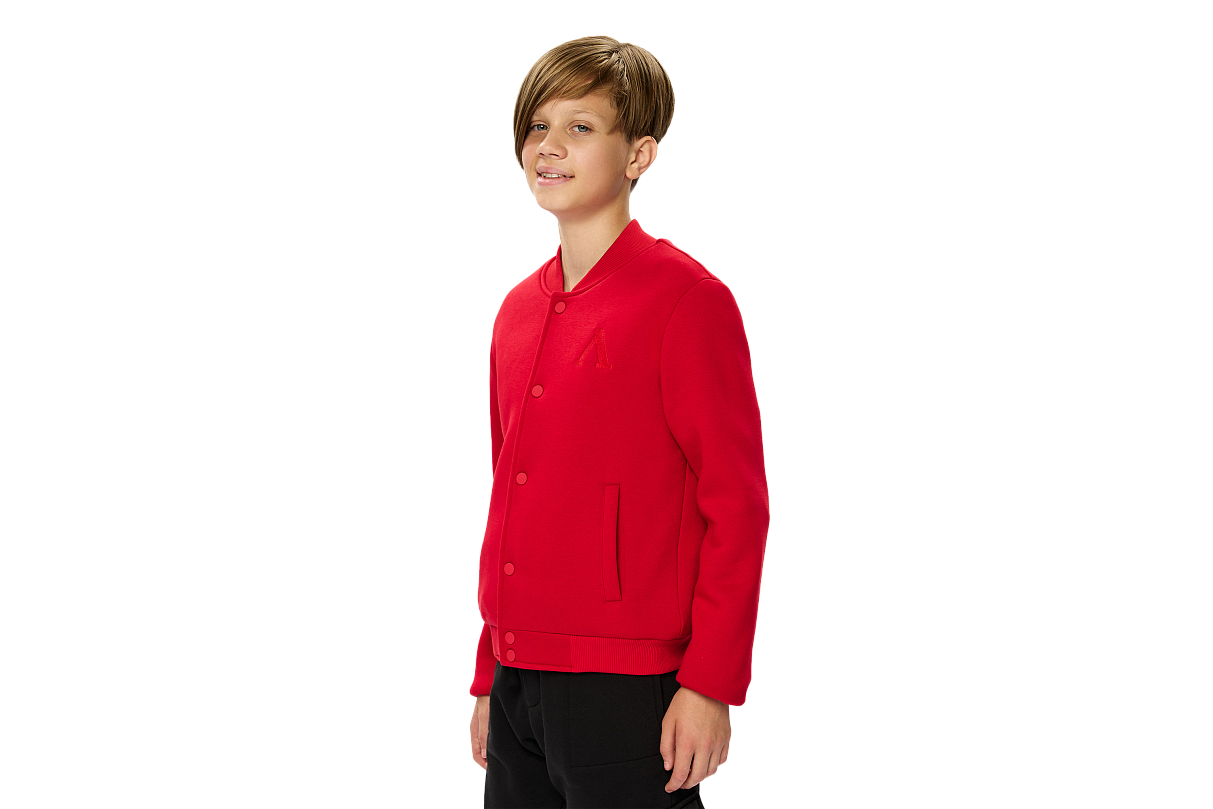Бомбер FCLM base подростковый красный (134-140)