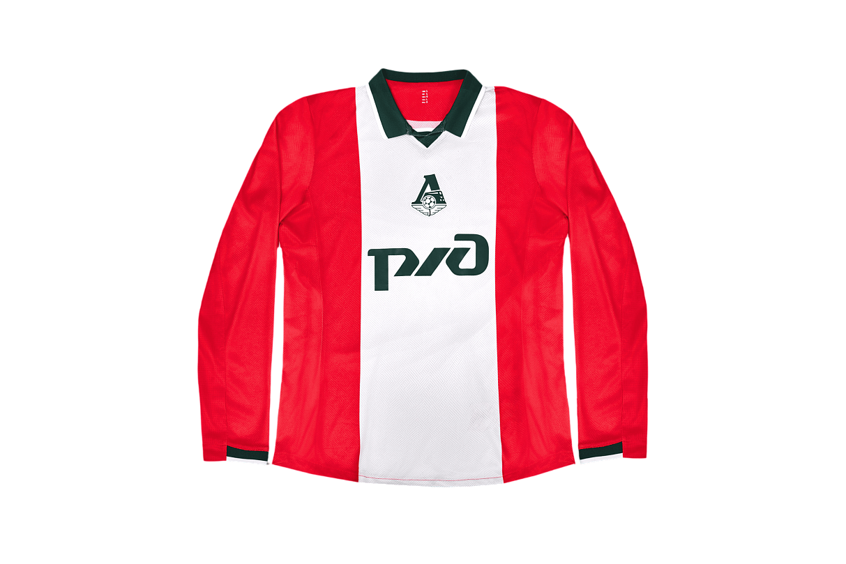 Футболка игровая, длинный рукав (красно/белая, 100% полиэстер) (6XS)