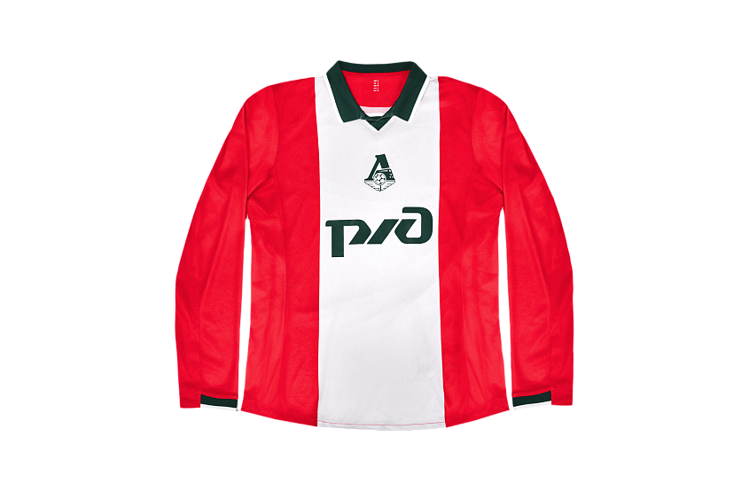 Футболка игровая, длинный рукав (красно/белая, 100% полиэстер) (6XS)