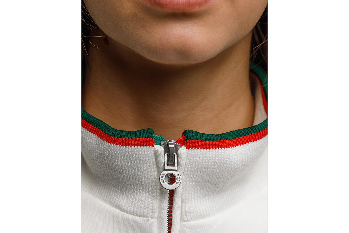 Кофта 1/4 зип (слоновая кость) ЧРКЗВ x ПЛНБ (S)