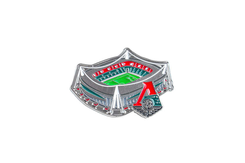 Значок металлический, стадион