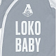 Комбинезон Loko Baby серый с белым (74)