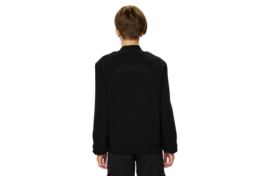 Бомбер FCLM base подростковый чёрный (134-140)