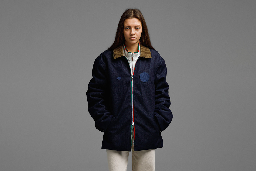 Утеплённая куртка (тёмно - синяя) ЧРКЗВ x ПЛНБ (S)