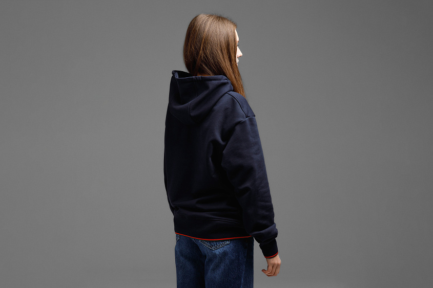 Худи (тёмно - синий) ЧРКЗВ x ПЛНБ (S)