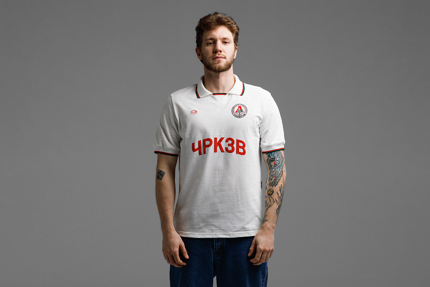 Рубашка -поло (слоновая кость) ЧРКЗВ x ПЛНБ (S)