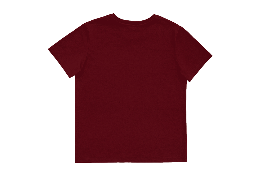 Футболка женская с каллиграфической надписью (бордовая) (XS)