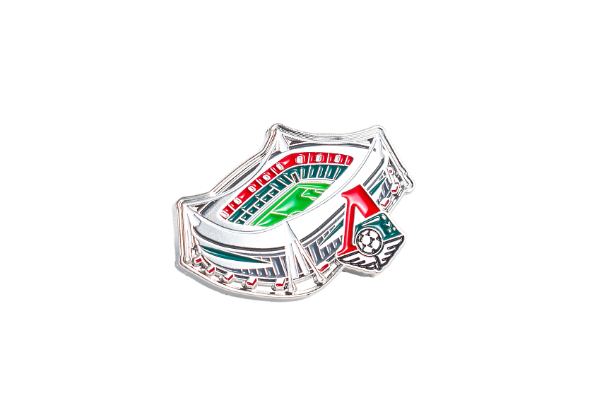 Значок металлический, стадион