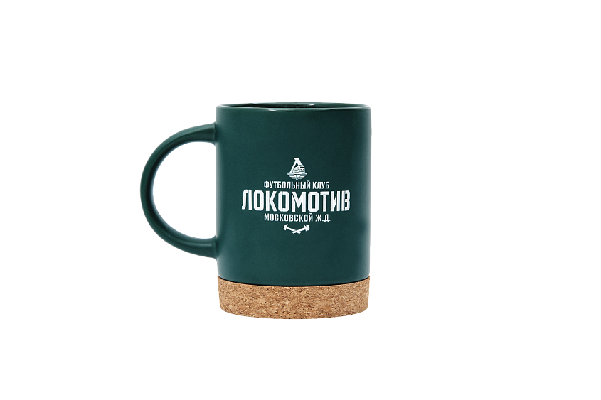 Кружка керамическая с пробковым дном для болельщика