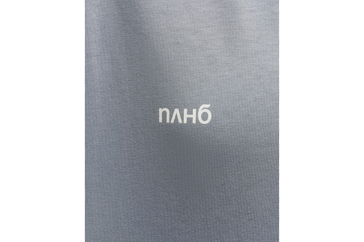 Футболка свободного кроя (серая) с эмблемой ЧРКЗВ x ПЛНБ (XS)