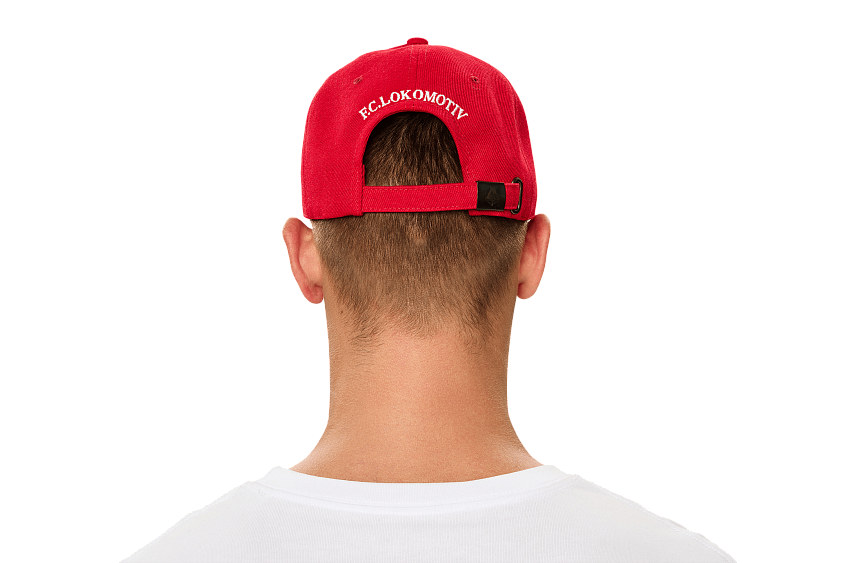 Кепка с эмблемой красная (58)