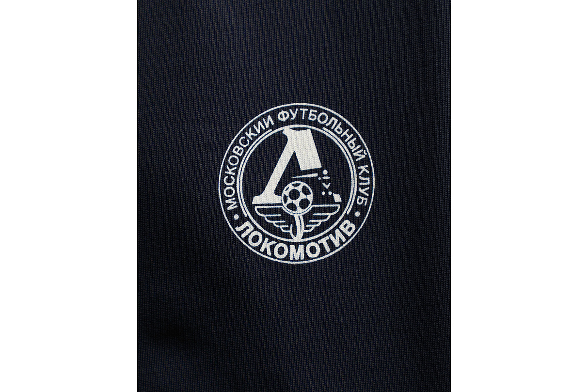 Футболка свободного кроя (тёмно-синяя) с эмблемой ЧРКЗВ x ПЛНБ (XS)