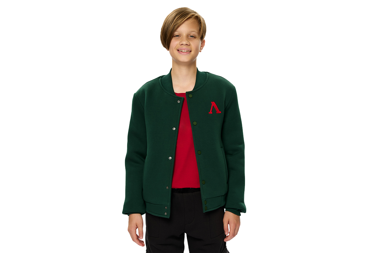 Бомбер FCLM base подростковый зелёный (134-140)