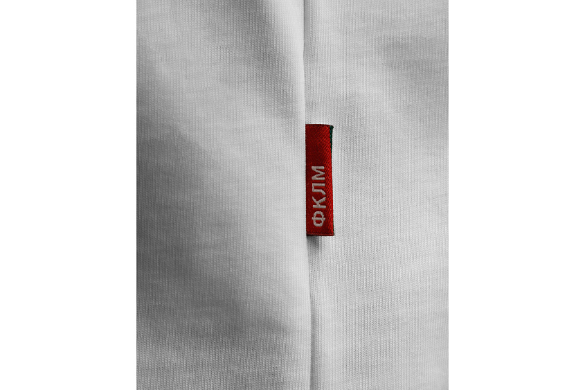 Футболка свободного кроя (белая) с эмблемой ЧРКЗВ x ПЛНБ (XS)