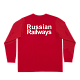 Лонгслив 2004 Красный с цветной эмблемой (M)