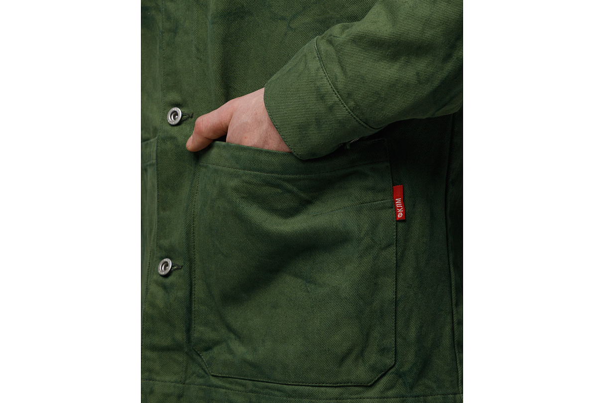 Куртка железнодорожного рабочего (зелёная) ЧРКЗВ x ПЛНБ (S)