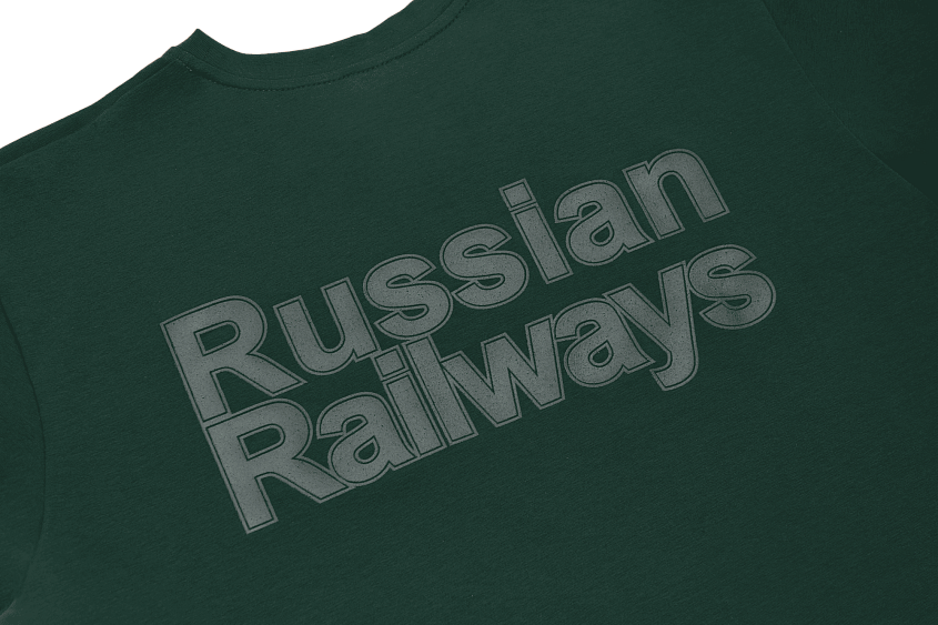 Футболка 2004 Зеленая монохром (M)