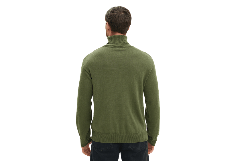 Свитер с высоким горлом и эмблемой 1971 года (зеленый) (S)